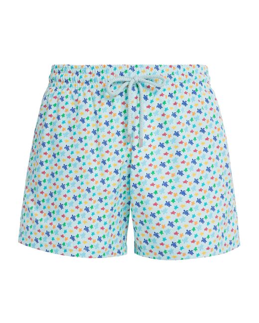 Vilebrequin Blue Turtle Print Moorise Swim Shorts for men