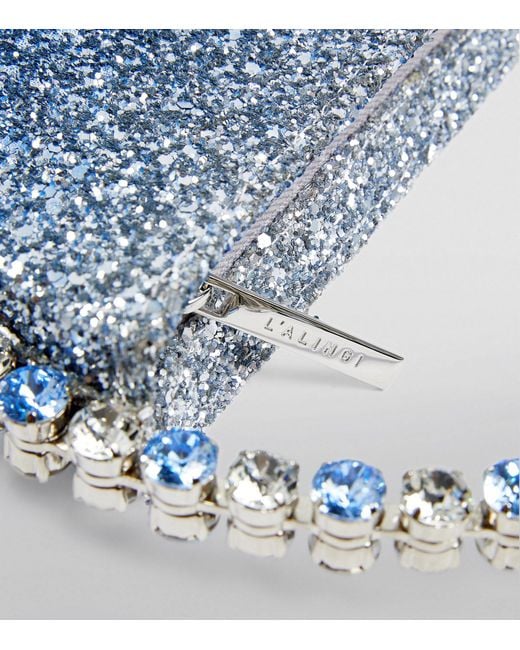L'ALINGI Blue Exclusive Glitter Embellished Ombré Eternity Clutch Bag