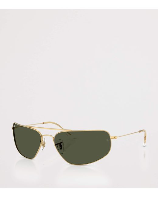 Ray-Ban Green Rectangle Sunglasses