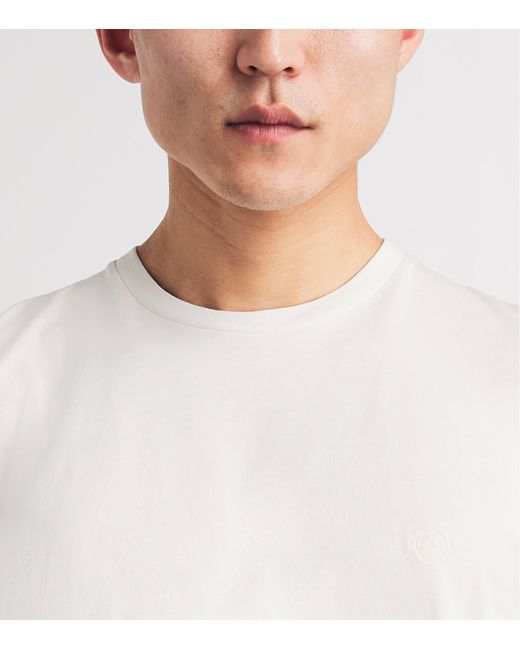 Harrods White Cotton T-Shirt for men