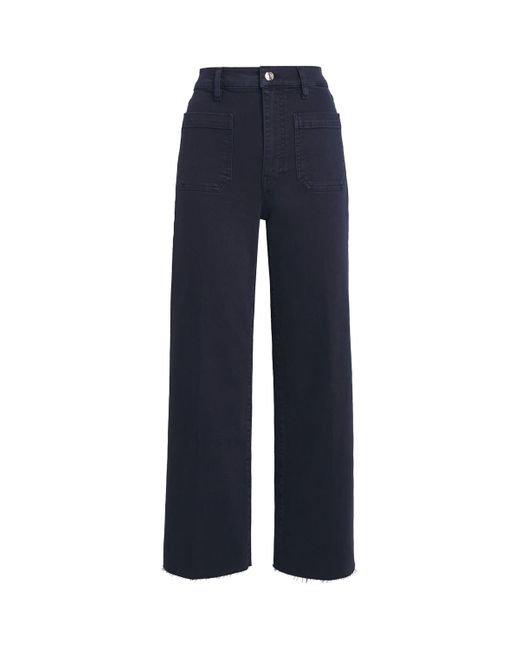 FRAME Blue The Anchor Wide-Leg Jeans