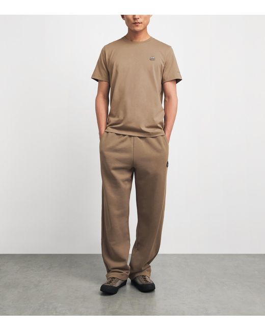 Moose Knuckles Natural Cotton Crescent T-Shirt for men