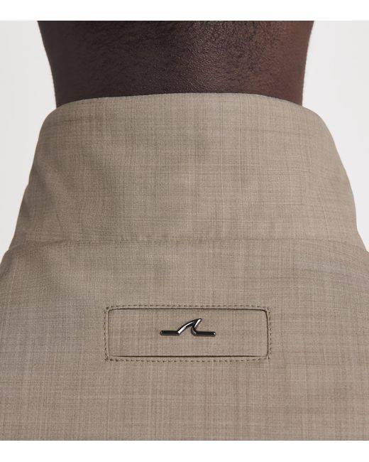 Paul & Shark Brown Wool-Silk Bomber Jacket for men