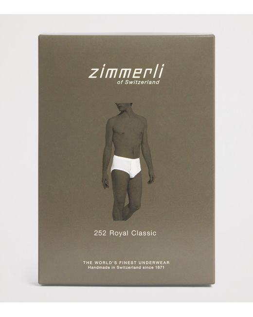 Zimmerli of Switzerland Green 252 Royal Classic Briefs for men