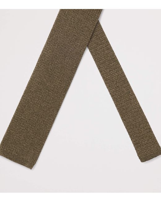 Boss Green Silk Knitted Tie for men