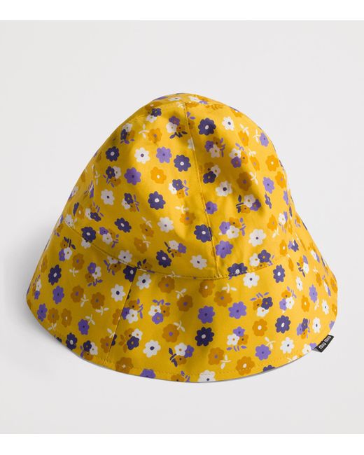 Miu Miu Yellow Cotton Floral Bucket Hat