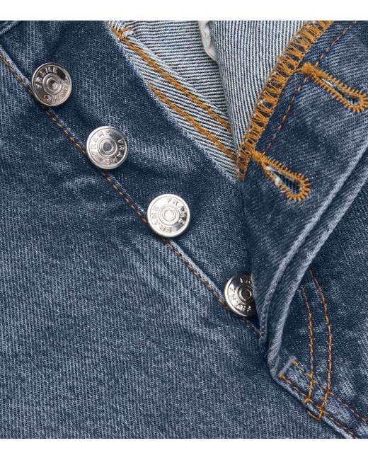 FRAME Blue Denim The Hang Shorts