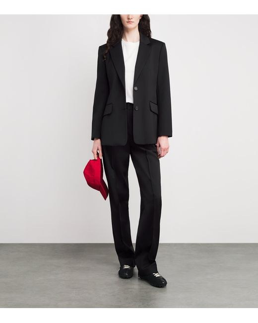 Claudie Pierlot Black Single-Breasted Blazer