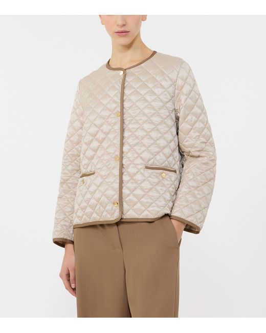 Max Mara Natural Quilted Bello Jacket