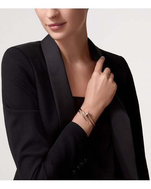 Cartier White And Diamond Juste Un Clou Bangle