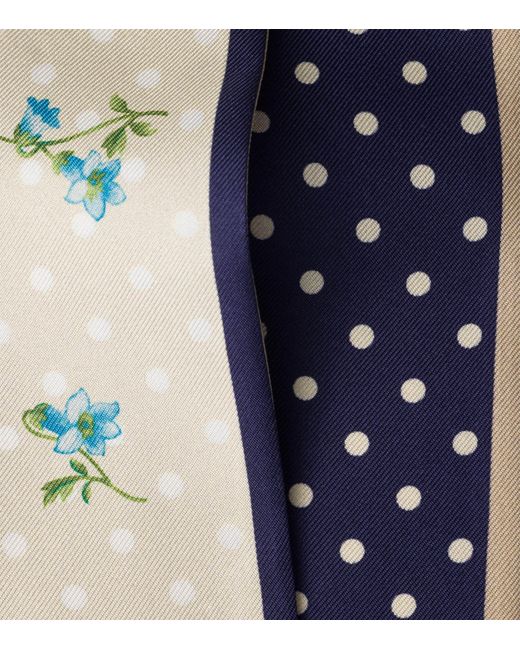 Prada Natural Silk Skinny Scarf