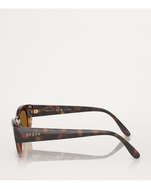 Vogue Brown Nylon Sunglasses