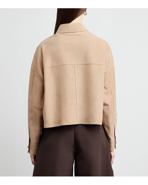 Arma Natural Suede Judy Bomber Jacket