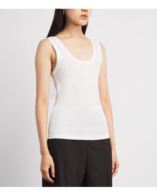 Herskind White Organic Cotton Sandra Tank Top