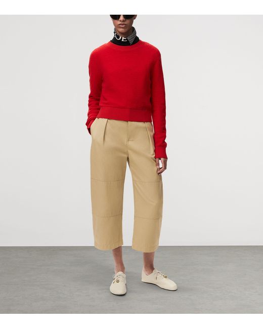 Loewe Natural Cotton Utility Cropped Trousers for men