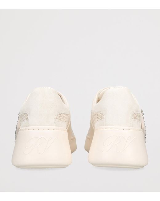 Roger Vivier Natural Crochet Viv' Skate Sneakers