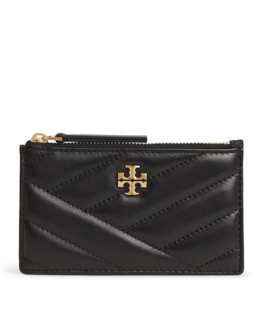 Tory Burch Black Nappa Leather Kira Card Holder