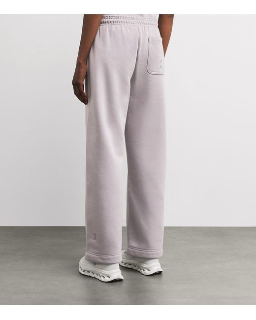 On Shoes Purple Organic Cott-Blend Club Sweatpants
