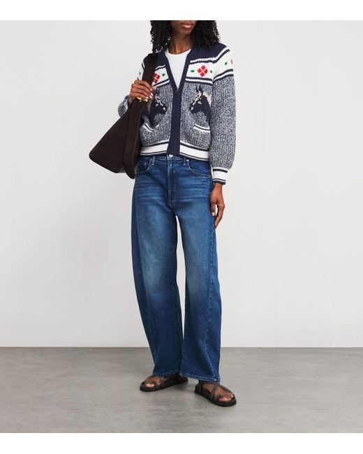 Mother Blue The Try Outs Zip-Up Cardigan