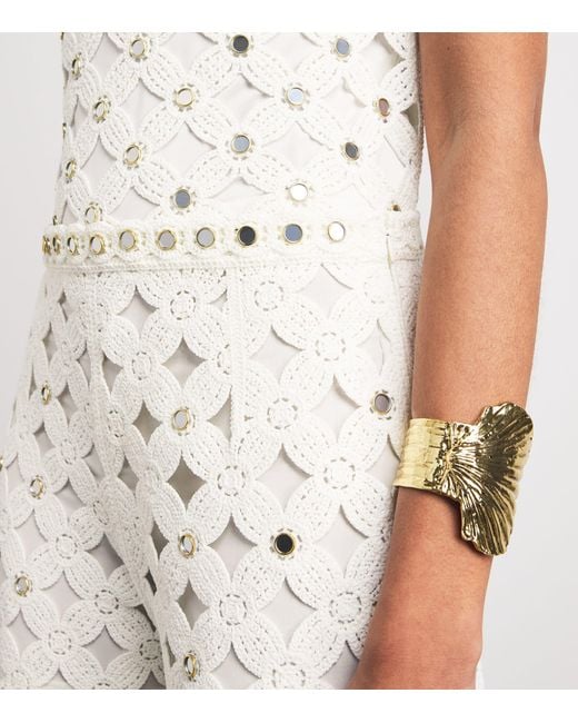 Maje White Crochet Trousers