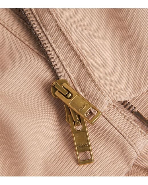 Chloé Natural Cotton Canvas Boule Jacket