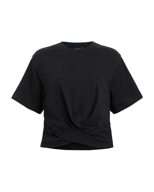 AllSaints Black Organic Cotton Mallinson T-shirt