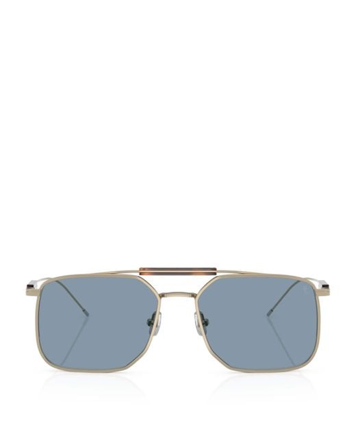 Brunello Cucinelli Blue Titanium Sunglasses for men
