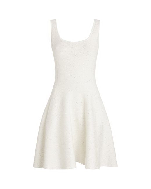 Maje White Embellished Mini Dress