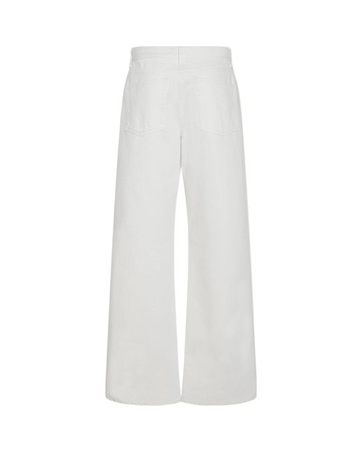 The Row White Eglitta Straight-leg Jeans
