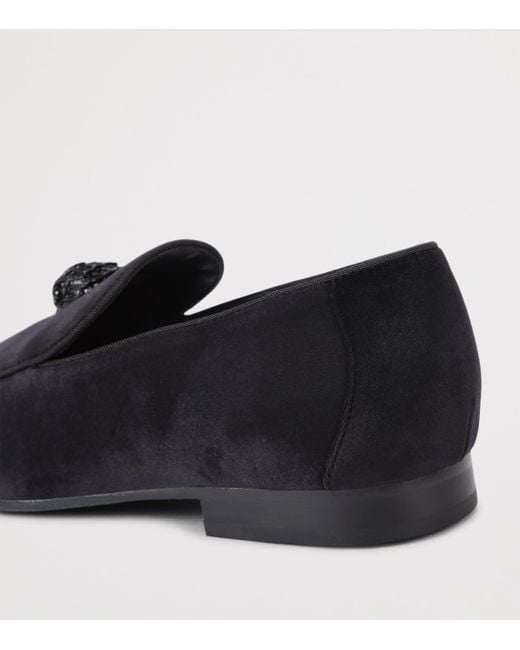 Kurt Geiger Black Velvet Hugh 2 Loafers for men
