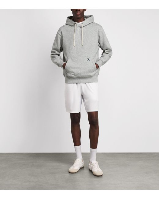 Pulco Studios Gray Cotton Fleece-Lined Hoodie for men