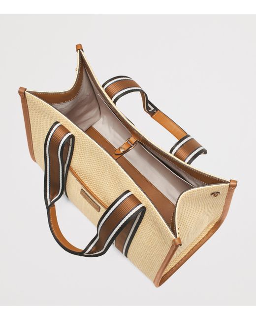 Aspinal Natural Raffia Henley Tote Bag