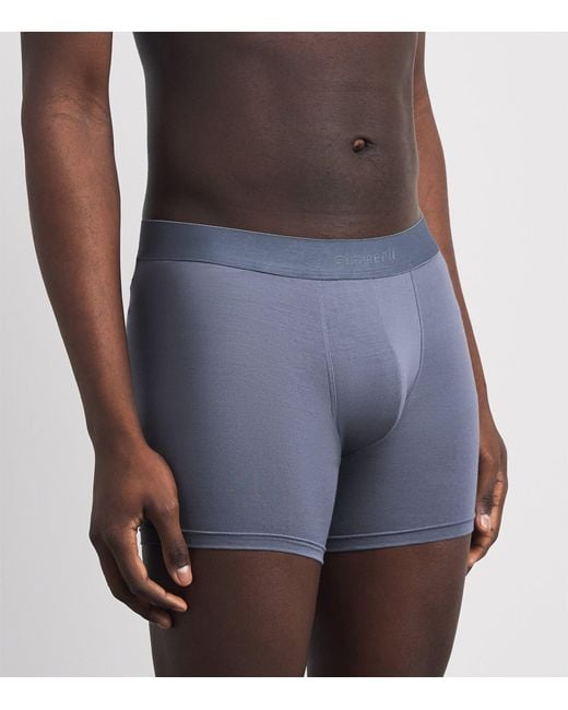 Zimmerli of Switzerland Blue 700 Pureness Boxer Briefs for men