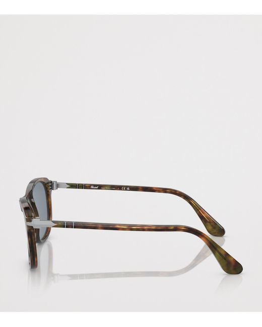 Persol Gray Acetate Pillow Sunglasses