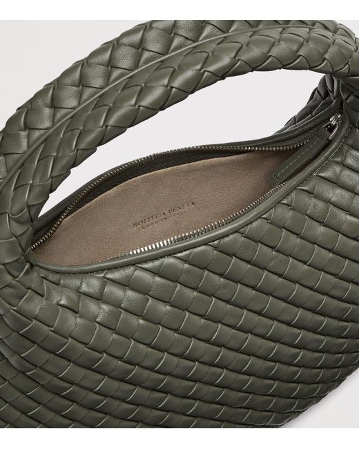 Bottega Veneta Green Small Leather Veneta Shoulder Bag