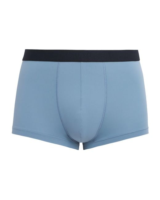Hanro Blue Micro-Touch Boxer Briefs for men