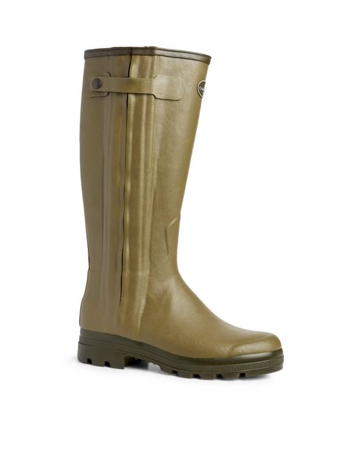 Bottes De Chasse Le Chameau Pointure 43 - Doublées Cuir, Occasion En Bon état - Vert