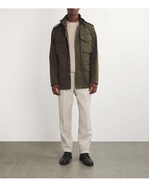 Dunhill Technical Field Jacket in Green for Men Lyst Canada