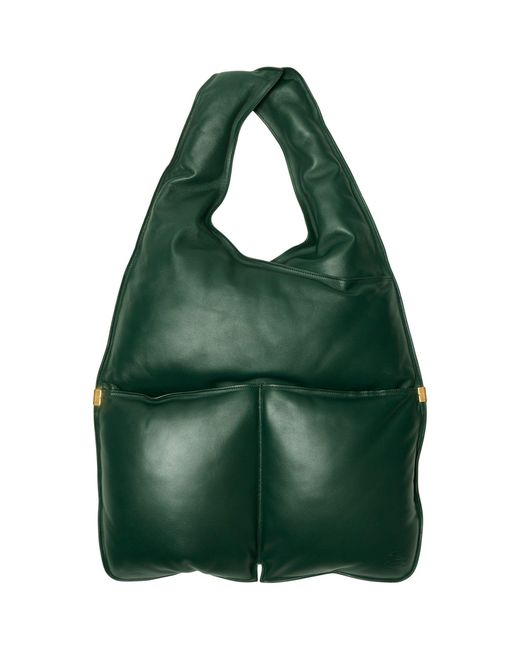Burberry Green Large Leather Snip Shoulder Bag