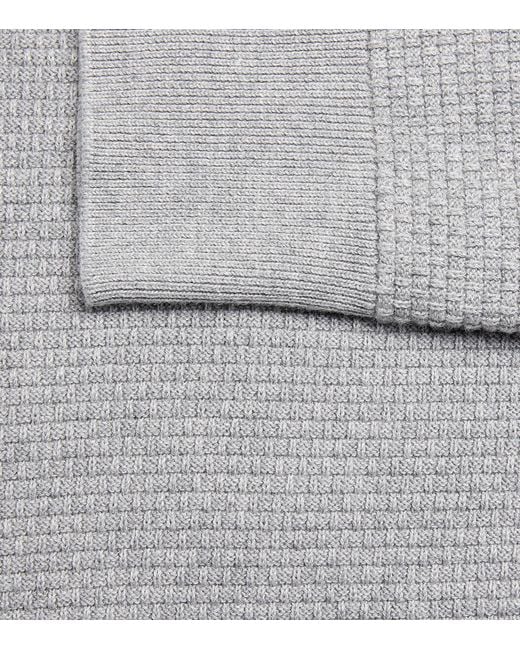 Ralph Lauren Gray Cotton-Blend Sweater for men