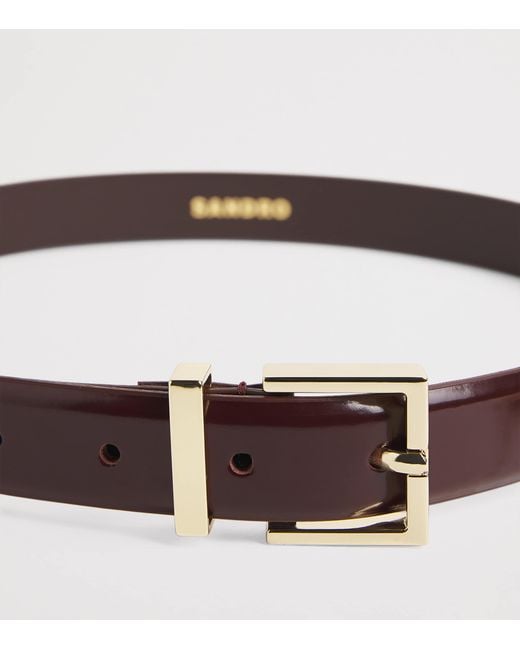 Sandro Brown Leather Belt