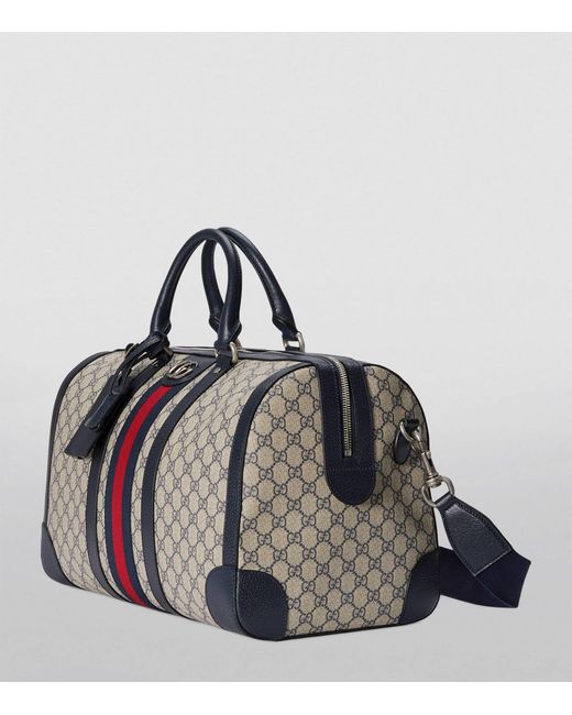 Gucci Black Small Gg Supreme Savoy Duffle Bag