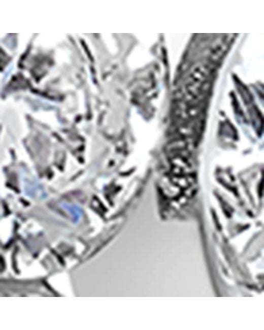 Maria Tash White Invisible Set Diamond Apsara Bar Threaded Stud Earring
