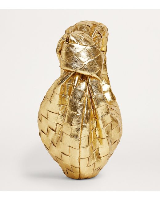 Bottega Veneta Mini Metallic Leather Jodie Top-Handle Bag