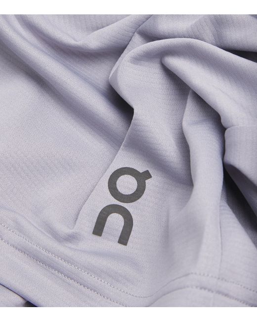 On Shoes Blue Climate Quarter-Zip Top for men