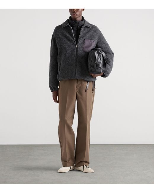 Prada Blue Re-Nylon Puffer Jacket for men