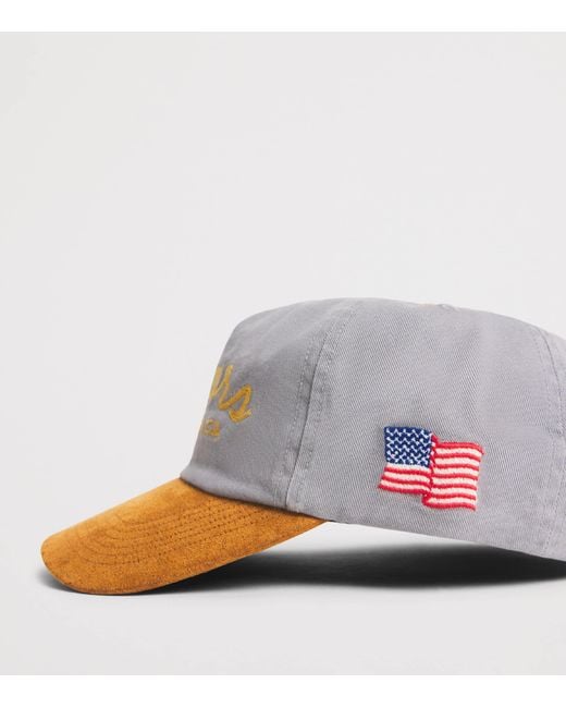 CHERRY LA Orange Cotton Motors Cap for men