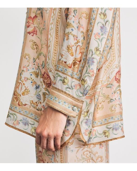 Zimmermann Natural Silk Roselight Shirt