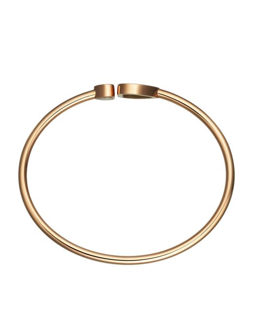 Chopard Metallic And Diamond Happy Hearts Bangle