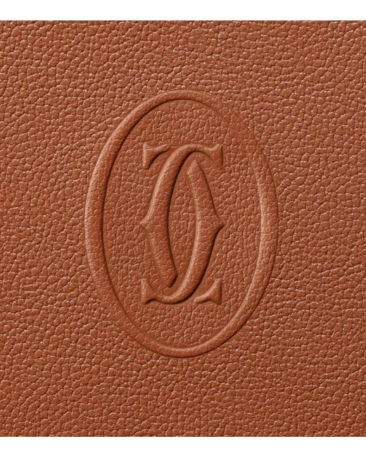 Cartier Brown Leather Must De Wallet for men
